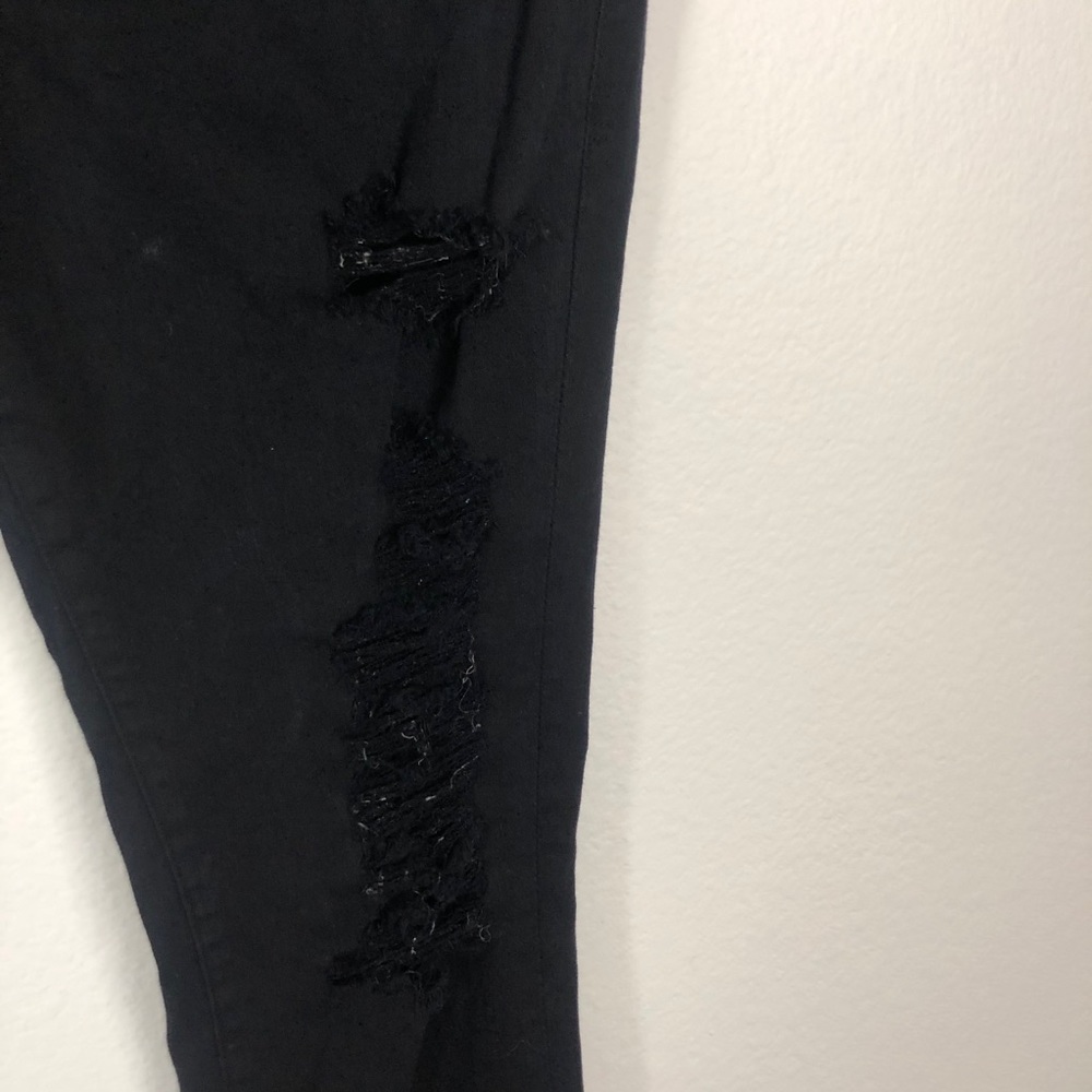Frame black Le Skinny De Jeanne ripped jeans - Picture 6 of 9